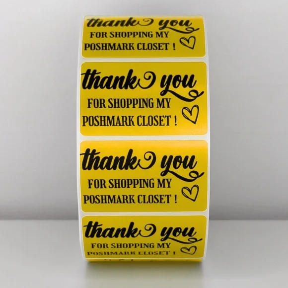Thank You for Shopping My Poshmark Closet Stickers | THANK YOU STICKERS - Picture 9 of 11